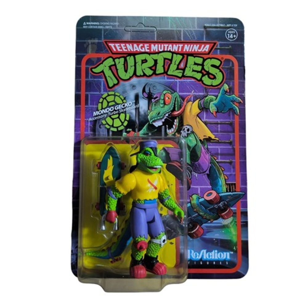 Super7 Reaction Teenage Mutant Ninja Turtles TMNT Mondo Gecko 3.75" Figure
